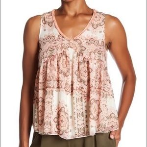 Nanette Lepore by Anthropologie boho tank pompon